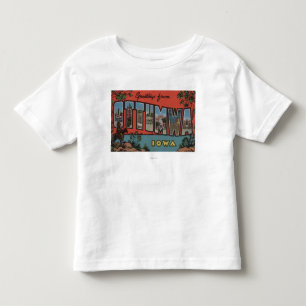 T-shirt Pour Les Tous Petits Ottumwa, lettre ScenesOttumwa, IA d'IowaLarge
