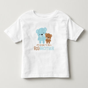 T-shirt Pour Les Tous Petits Ours "Je vais être un grand frère"