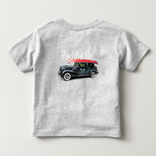 T-shirt Pour Les Tous Petits Paddle On Classic Car Design - Toddler Fine Jerse