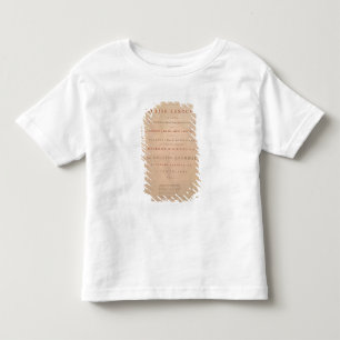 T-shirt Pour Les Tous Petits Page titre du volume I de l'anglais