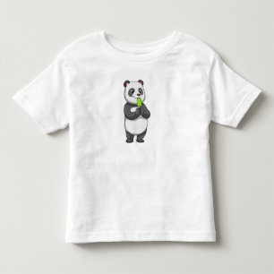 T-shirt Pour Les Tous Petits Panda avec Popsicle
