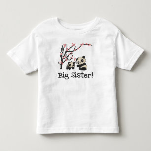 T-shirt Pour Les Tous Petits Panda Bears Big Soeur