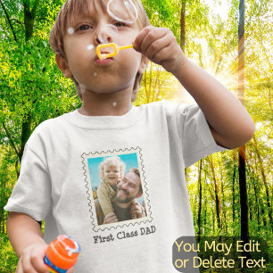 T-shirt Pour Les Tous Petits Papa Père Première Classe Papa J'aime Papa Photo T