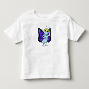 T-shirt Pour Les Tous Petits Papillon aux lunettes