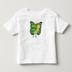 T-shirt Pour Les Tous Petits Papillon comme pilote avec casquette pilote