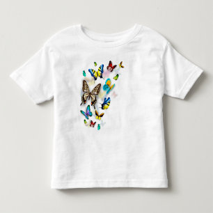 T-shirt Pour Les Tous Petits papillons colorés