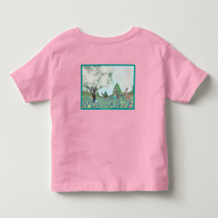T-shirt Pour Les Tous Petits Pâques au Texas - Rose