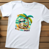Paresseux Mignon Cool Comme Papa sous un Palmier