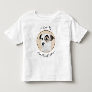 T-shirt Pour Les Tous Petits Parson Jack Russell Terrier Peinture - Chien Art