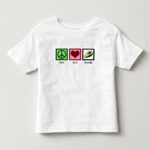 T-shirt Pour Les Tous Petits Peace Love Avocados