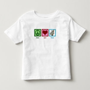 T-shirt Pour Les Tous Petits Peace Love Koala Bear