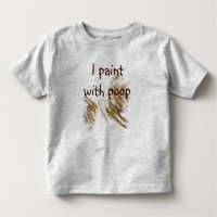 Peinture avec la chemise de poo pour des enfants