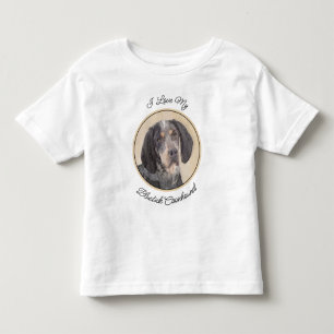 T-shirt Pour Les Tous Petits Peinture de linge bluetick - mignon chien original