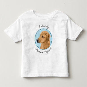 T-shirt Pour Les Tous Petits Peinture de Ridgeback Rhodésien - Art canin origin