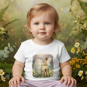 T-shirt Pour Les Tous Petits Peinture d'oeuf de fée de Pâques Printemps