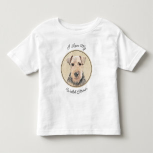 T-shirt Pour Les Tous Petits Peinture galloise Terrier - Cute Original Chien Ar