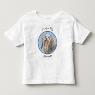 T-shirt Pour Les Tous Petits Peinture Havanaise (Argent) - Cute Original Chien 