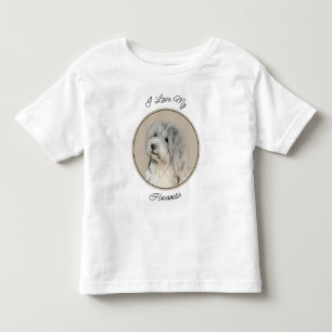T-shirt Pour Les Tous Petits Peinture Havanaise (Gold Sable) - Art Chien origin