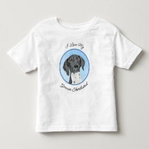 T-shirt Pour Les Tous Petits Peinture pointeur germanique - Art original