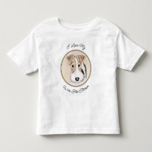 T-shirt Pour Les Tous Petits Peinture Terrier de Renard de fil - Cute Original 