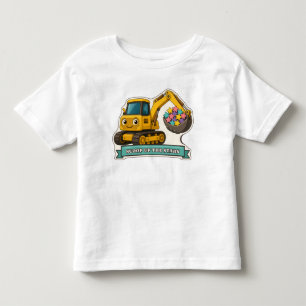 T-shirt Pour Les Tous Petits Pelle jaune souriante ramassant les étoiles