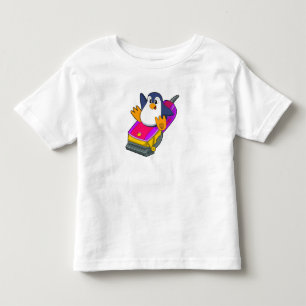 T-shirt Pour Les Tous Petits Penguin comme coiffeur avec Razor
