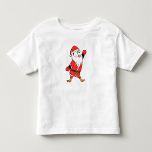 T-shirt Pour Les Tous Petits Père Noël Penguin Prêt pour Noël