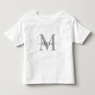 T-shirt Pour Les Tous Petits Personnaliser le nom initial du monogramme