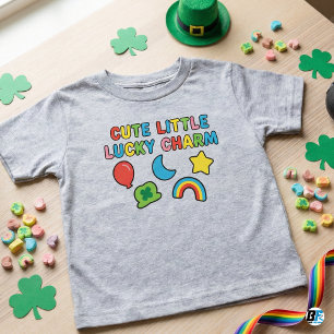 T-shirt Pour Les Tous Petits Petit Charme Chanceux Céréal de la Saint-Patrick I