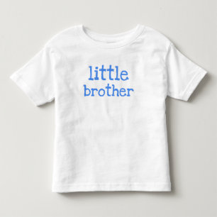 T-shirt Pour Les Tous Petits Petit frère de texte bleu