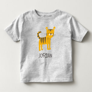 T-shirt Pour Les Tous Petits Petit homme   Cravate Tiger Bow