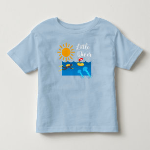 T-shirt Pour Les Tous Petits Petit Plongeur avec Jelly Fish - Toddler Fine Jers