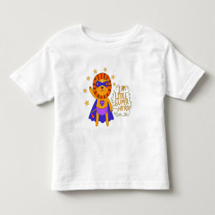 T-shirt Pour Les Tous Petits Petit Super Héros, Joli Lion Capté