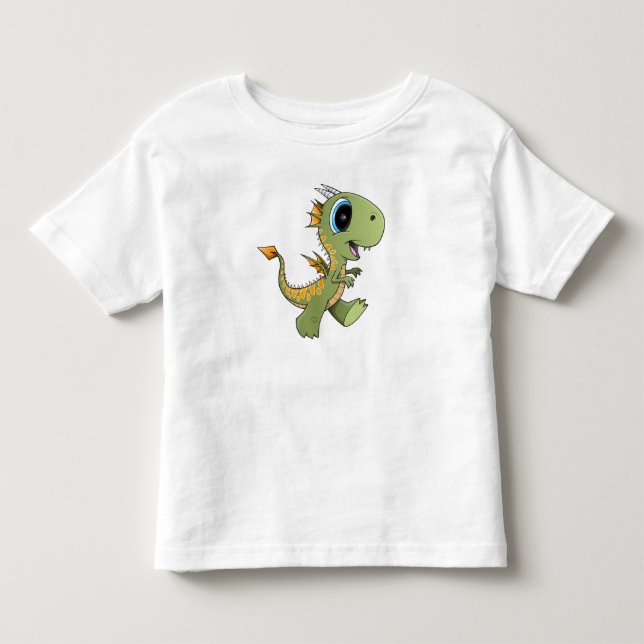 T-shirt Pour Les Tous Petits Petite chemise mignonne de dragon (Devant)
