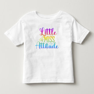 T-shirt Pour Les Tous Petits Petite Miss Attitude Enfants Tee - shirts