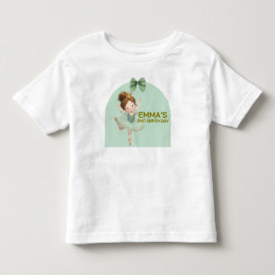 T-shirt Pour Les Tous Petits Petite Princesse Vert Menthe Balle 