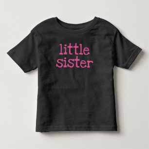 T-shirt Pour Les Tous Petits Petite soeur de texte rose