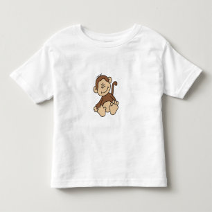 T-shirt Pour Les Tous Petits Peu singe Brown