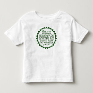 T-shirt Pour Les Tous Petits Peuvent vos bénédictions dépasser les shamrocks