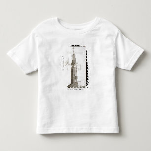 T-shirt Pour Les Tous Petits Phare d'Edystone gravé par Henry Roberts (la