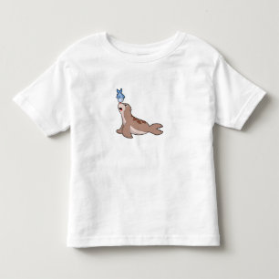 T-shirt Pour Les Tous Petits Phoque avec poisson (2).PNG