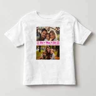 T-shirt Pour Les Tous Petits Photo de texte élégant Fête des mères aquarelle ro