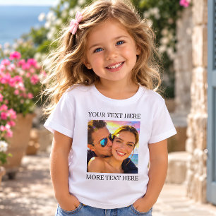 T-shirt Pour Les Tous Petits Photo et message personnalisés