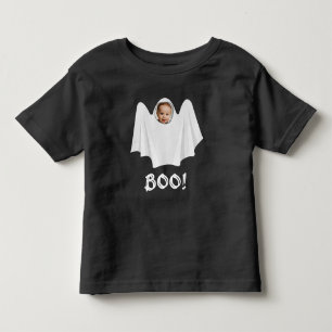 T-shirt Pour Les Tous Petits Photo fantôme personnalisé livre éffrayant Happy H