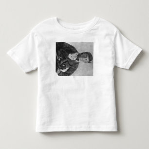T-shirt Pour Les Tous Petits Photographie proscrite de portrait de Jesse James