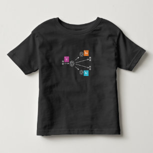 T-shirt Pour Les Tous Petits Physique de la fission nucléaire Uranium Barium K
