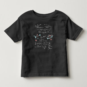 T-shirt Pour Les Tous Petits Physique Math Formule Enseignant Atomes et Mol