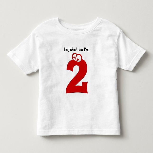 T-shirt Pour Les Tous Petits Pièce en t mignonne d'anniversaire pour le nombre (Devant)