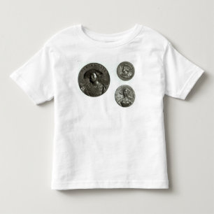 T-shirt Pour Les Tous Petits Pièces de monnaie dépeignant Henry VIII et Anne