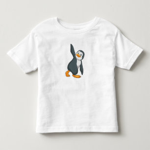 T-shirt Pour Les Tous Petits Pingouin au Yoga Exercice d'étirement